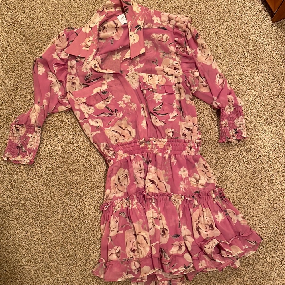 Floral long sleeve dress